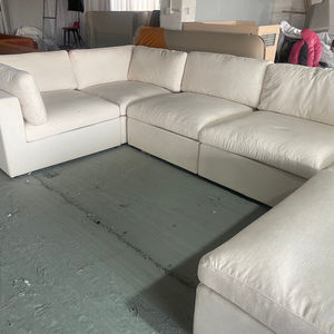 Sofá Minimalista en Forma de U/L, Estilo Nórdico, Tela Impermeable, Terciopelo de Algodón de Alta Calidad, Sofá Nube - Product Image 1