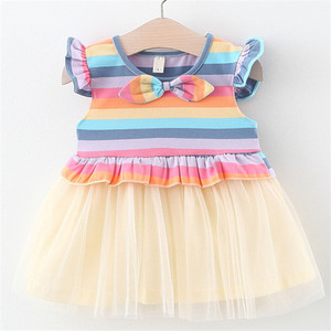 Nuevo Diseño de Vestido Arcoíris de Alta Calidad para Niñas con Diferentes Tipos de Materiales, Hecho en China - Product Image 2