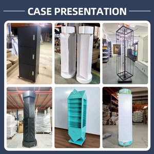 Giá để hàng bán lẻ bằng kim loại nhẹ tùy chỉnh với băng rôn quảng cáo, kệ siêu thị, kệ xoay cho quầy bán hàng - Product Image 6