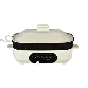 Padella Elettrica Multifunzione con Cestello per Cottura a Vapore - Cuocitore a Vapore Portatile da 5,5 L, Riscaldamento Rapido per una Cottura a Vapore Sana - Product Image 2