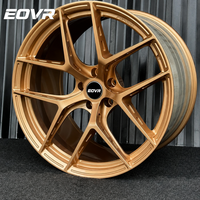 Rines EVOR Forjados de Aleación Personalizados de Lujo en Dorado Santin, 5x127, 5x112, 5x114.3, 5x120, Cóncavos, de 15, 18, 19 y 26 Pulgadas para Autos