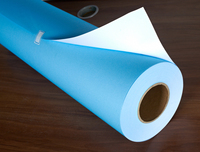 80GSM 620mmX100m Rollo de papel de dibujo de ingeniería imprimible azul de una cara 2 pulgadas Núcleo recubierto Reciclable Arquitecto Diseñador