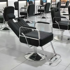 Vente flash - Mobilier de salon de haute qualité - Fauteuil de barbier inclinable en cuir synthétique avec un design moderne et une livraison rapide pour salon de coiffure - Product Image 6