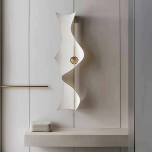 Luminaire suspendu en spirale contemporain, acrylique, métal, grande taille, couleur changeante, blanc chaud, LED, éclairage de plafond pour hôtel - Product Image 1