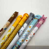 Stylo gel effaçable Kawaii mignon en forme d'animal 0,5 mm, stylo promotionnel en plastique de l'usine de Yiwu