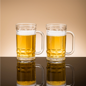 Jarra de <span class=keywords><strong>Cerveza</strong></span> de Vidrio con Base Pesada, Gran Capacidad, con Asa Cómoda para <span class=keywords><strong>Cerveza</strong></span> Artesanal - Product Image 1