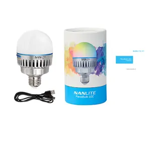 Nanlite PavoBulb 10C 10W RGBWW Light Bulb 2700K-7500K 15 Customizable Special Effects 36000 Color Options Support APP Control