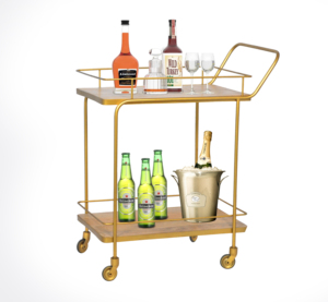 Metal High Quality Metal Iron Made <b>Bar</b> Serving Cart Trolley for Hotels Restaurants <b>Bars</b> Office Home Square <b>Drinking</b> <b>bar</b> Cart - Product Image 1