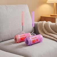 Haushalts-Fusselrolle mit Abdeckung und Metallgriff zum einfachen Entfernen von Haaren und Staub von Teppichen, Sofas und Böden
