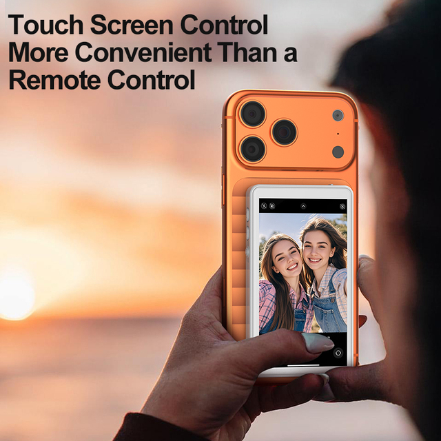 High Definition 4.02 Inch Touch Screen Magnetic Selfie Monitor with Wireless Projection for Smartphone Vlogging and Live Stream