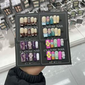 <span class=keywords><strong>Ongles</strong></span> artificiels de luxe réutilisables en acrylique pur, lisses et de haute qualité, faits à la main, <span class=keywords><strong>pour</strong></span> femmes, qualité salon - Product Image 5