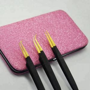 Étui de rangement personnalisé 3 pièces pour Extensions de cils pointus pince à épiler en acier inoxydable pour Extensions de cils - Product Image 2