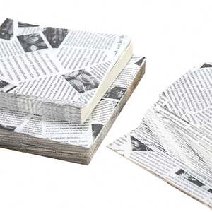 Emballages en papier jetables personnalisés pour la restauration rapide, résistants à la graisse, pour hamburgers, frites, nuggets de poulet frit - Individuel pour pain, biscuits, à emporter - Product Image 1