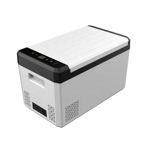 Antuncle 25L DC 12v 24v Petit Réfrigérateur Congélateur Portable Réfrigérateur <span class=keywords><strong>Camping</strong></span> Refroidisseur Voiture Compresseur Réfrigérateur Mini Réfrigérateur avec Congélateur - Product Image 1