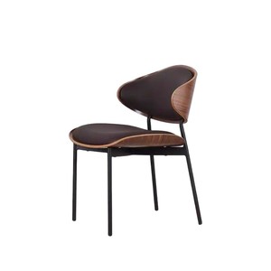 Dining Chair Modern Bentwood Upholstered Solid Wood For Dining Room Home Study - Product Image 5