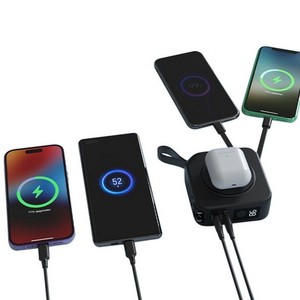 Cargador Rápido PD22.5W Personalizado de Buena Calidad al por Mayor, Banco de Energía Inalámbrico MagSafe de 10000 mAh, Blanco, ABS, Adaptadores Universales para AU, EU, UK, US - Product Image 5