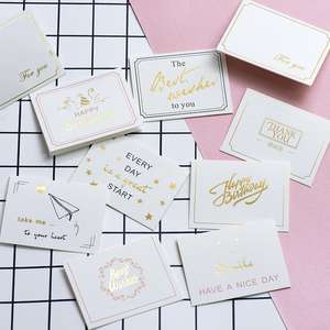 Enfants manuscrite Creative 'Thank' Message bricolage petit carton Gratitude <span class=keywords><strong>mots</strong></span> carte <span class=keywords><strong>de</strong></span> voeux d'<span class=keywords><strong>anniversaire</strong></span> personnalisée du personnel - Product Image 2