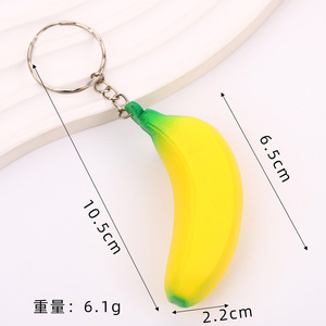 Porte-clés anti-stress en forme de <span class=keywords><strong>banane</strong></span> en PU avec logo personnalisé, simulation de fruit, cadeau promotionnel publicitaire, image de <span class=keywords><strong>marque</strong></span> d'entreprise YLX 6 - Product Image 4