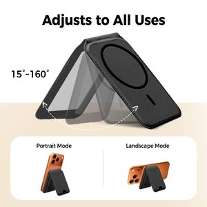 Portefeuille pour téléphone avec porte-cartes MagSafe, miroir de maquillage, blocage RFID magnétique renforcé pour iPhone avec support réglable - Product Image 3