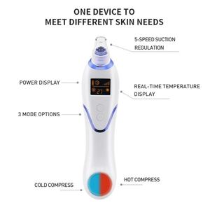 เครื่องดูดสิวเสี้ยนแบบสุญญากาศ พร้อมการรักษาด้วยความร้อนและความเย็น สำหรับดูแลผิวหน้าอย่างมืออาชีพ - Product Image 4