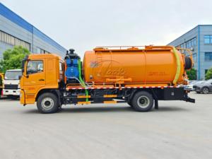 รถดูดสิ่งปฏิกูลและดูดฝุ่น SHACMAN L5000 4x2 ขนาด 15 ลูกบาศก์เมตร พร้อมระบบ PTO แบบแยกเพลาและปั๊มทำงานพร้อมกันสองระบบ สำหรับส่งออก - Product Image 2