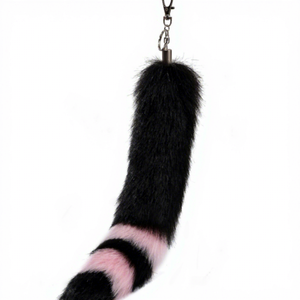 Ciondoli in metallo a coda <span class=keywords><strong>di</strong></span> peluche, portachiavi per auto e accessori con coda in pelliccia, direttamente dalla fabbrica - Product Image 3