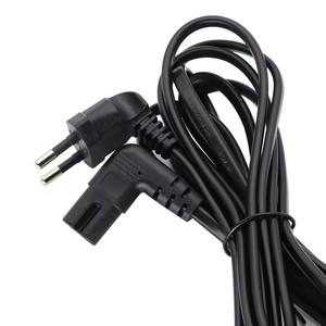 3M C7 Cordon d'alimentation à angle de 90 degrés pour <span class=keywords><strong>Samsung</strong></span> Philips Sony LED <span class=keywords><strong>TV</strong></span> EU Schuko CEE7/16 à IEC C7 Câble adaptateur d'alimentation Cordon VDE - Product Image 2