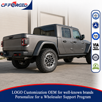 Jantes forgées sur mesure 17 18 20 pouces 5x127 Jantes forgées tout-terrain pour JEEP Gladiator Wrangler JL JK Jantes noires à face usinée