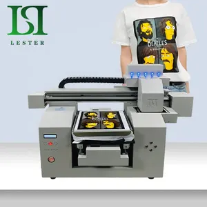 LSTA4A3-008 Good Printing Quality 1 or 2 Station CMYKW Digital DTG Printer t-shit Printing Machine Made in China