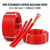 Câble électrique souple BVR pour bâtiment, en cuivre toronné, monoconducteur, isolé PVC 450/750V, pour conduit