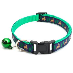 Fabrik Großhandels preis Mehrfarbig verstellbares Weihnachtskatzen-Hunde halsband mit Glocken-Haustier-Katzen halsband - Product Image 3