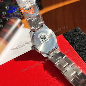 Montre à quartz compacte et raffinée de qualité supérieure de marque haut de gamme, avec bracelet étanche, petit cadran calendrier, chiffres arabes - Product Image 6