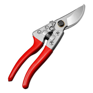 Lu Ban's Work Garden Shears Stainless Steel Curved Birdbeak Pruning Branches Manual Butterfly Design Red Handle - Product Image 3
