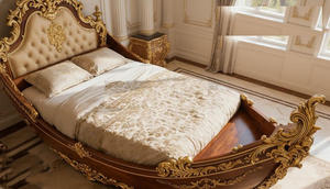 Juego de Dormitorio Clásico Tamaño Queen con Mesitas de Noche, Madera de Teca Personalizada, Estilo Americano Moderno y Elegante, Precio de Fábrica, Australia - Product Image 2