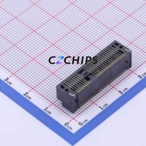 PCI-E-H80-52P PCI/PCIe Connector SMD,P=0.8mm Connector mPCI-E 52P 36P Horizontal Mount - Product Image 2