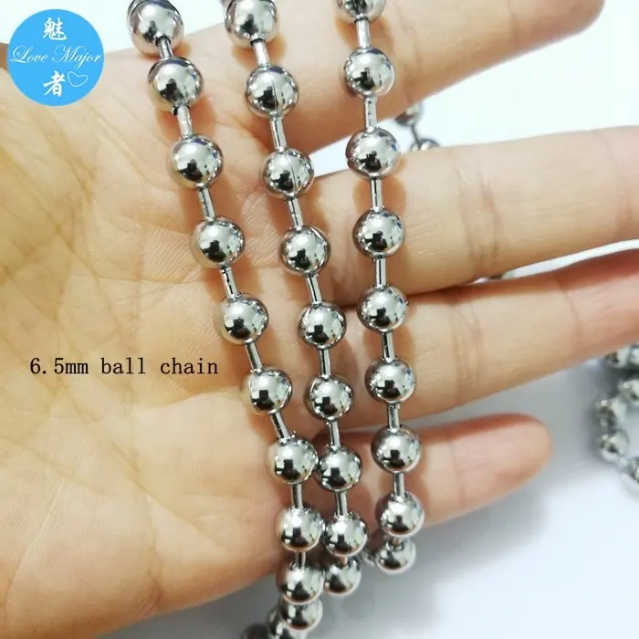 6.5Mm Rvs Kralen Ball Chains Sieraden In Bulk Voor Diy Kettingen Sieraden Maken Accessoires