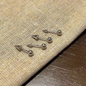 YICAI Minimalista Spike Cartílago Pendientes Acero Inoxidable Spike Ball <span class=keywords><strong>Daith</strong></span> Rock Tragus Helix Piercings Para Mujer <span class=keywords><strong>Hombre</strong></span> - Product Image 5