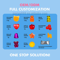 Gummies de créatine monohydrate pour adultes OEM, sans sucre, supplément pré-entraînement, bonbons gélifiés végétaliens à mâcher, 60 unités, sans OGM, faibles en glucides