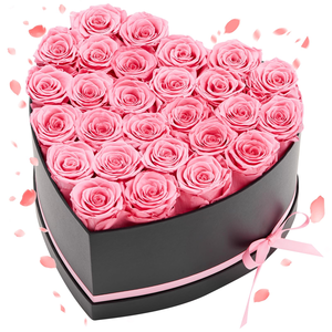 New Box Transparent Cover Heart-shaped Gift Box <b>Floral</b> Packaging Valentine's Day Rose Box Paper <b>Boxes</b> - Product Image 3