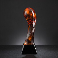 Trophée de basket-ball en verre et cristal Jadevertu Liuli, logo personnalisé, design gravé poli pour le slam dunk, meilleure collection