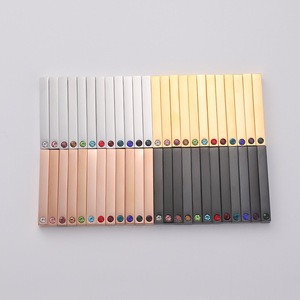 B4836 Bạc Vàng Mạ Thép Không Gỉ Quyến Rũ <span class=keywords><strong>Birthstone</strong></span> Pave Mặt Dây Chuyền Cuboid Hình Dạng Pha Lê Quyến Rũ Cho Logo Tùy Chỉnh - Product Image 3