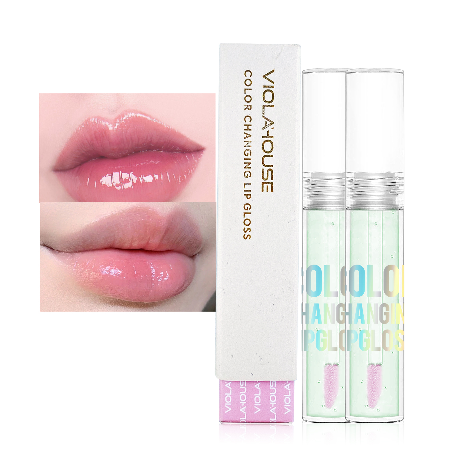 Lipgloss Groothandel Bulk Voedende Glans Kleurveranderende Lip Olie Ph Temperatuur Veranderende Kleur Lipgloss Make-Up Blush