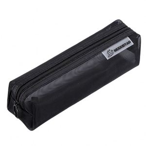 Sac à crayons grande capacité en filet transparent avec fermeture éclair et sangle, idéal pour les étudiants - Vente en gros usine, haute qualité - Product Image 4