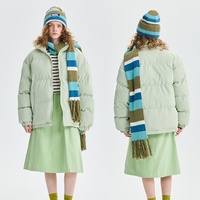 Doudoune unisexe légère sans col, coupe ample, en polyester teint, avec fermeture éclair, pour l'hiver, marque distributeur