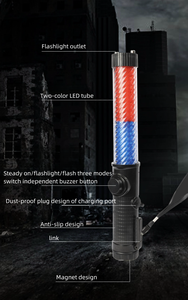 Cầm tay LED sạc an toàn giao thông Đèn pin Cây Đũa phép Baton ABS nhà máy vật liệu giá - Product Image 5