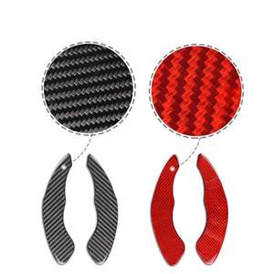 Extensión de paleta de cambio de volante de fibra de carbono genuina para VW Golf 7 <span class=keywords><strong>R</strong></span>-<span class=keywords><strong>line</strong></span> Sagitar Lamando Variant <span class=keywords><strong>Polo</strong></span> - Product Image 2