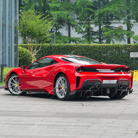 XINFEI pour Ferrari 488 GTB Kit carrosserie amélioré à visser avec découpes pour capteurs d'aide au stationnement en fibre de carbone et plastique – Nouveau