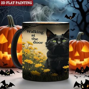 Frosted Black 11oz <b>Ceramic</b> Mug Sublimation Blank Heat Sensitive <b>Cup</b> For Custom Design Printing - Product Image 6
