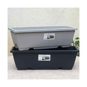 आउटडोर घर की सजावट के लिए ट्रे आयताकार गार्डन बालकनी के साथ लंबे आयताकार गार्डन बालकनी प्लांटर - Product Image 1