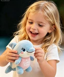 Muñeco Interactivo Inteligente con IA, Delfín Emocional, Compañero <span class=keywords><strong>de</strong></span> Juego, Algodón PP, Voz Similar a la Humana, Alivia el Estrés, Peluche <span class=keywords><strong>de</strong></span> 18 CM para Mayores <span class=keywords><strong>de</strong></span> 14 Años - Product Image 4